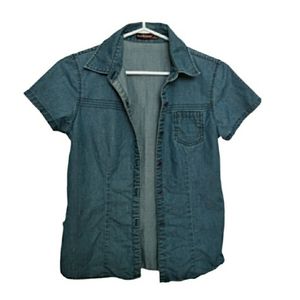 FEEL NATURAL Denim Shorts Sleeve